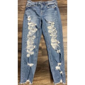 American Eagle‎ Jeans Womens 4 Distressed Raw Hem Denim